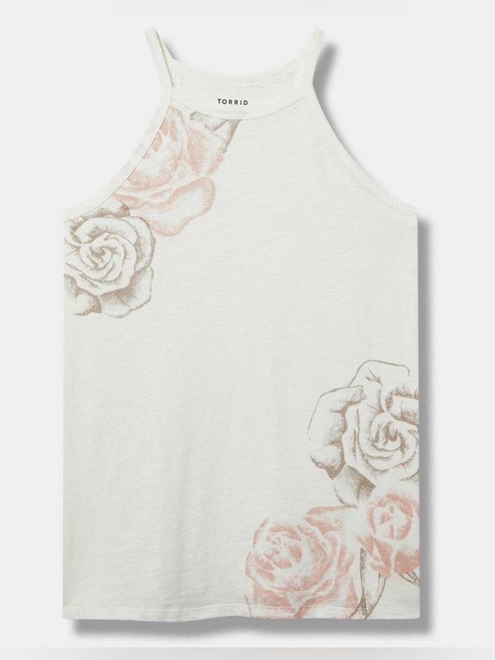 ⭐️Like New⭐️ Torrid: Roses Heritage Slub High-Neck Tank (ptp approx 21in)